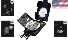 AF-4074 Military Compass – Waterproof Hiking Gear with Clinometer & 360° Dial
