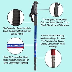Aihoye Hiking Trekking Poles, 2 Pack Collapsible, Lightweight, anti