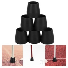 6 Pcs Rubber Hiking Tips Walking Sticks Parts Crutch Caps Pole Protectors