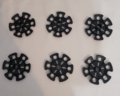 Trekking Pole Snow Basket Replacement 6 Pack for Hiking Walking Stick