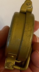Vintage Lensatic Engineer Directional Compass Brass/Military? Liquid Filled Edge