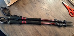 Black Diamond Trail Shock Flicklock Trekking Hiking Poles 100-140cm EUC