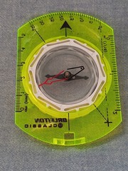 Brunton Classic Compass w/Optic Green Base. -used-