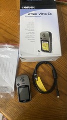 NOB GARMIN eTrex Vista Cx GPS Bundle With 256 Mb MicroSD Card Free Shipping