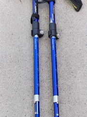 Set of Alafen Folding Trekking Poles 110-125CM Blue W Bag ..5I