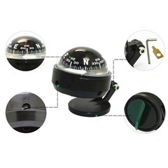 Car Compass Marine Navigation Adjust Car Dashboard Compass Bracket Mount Compass