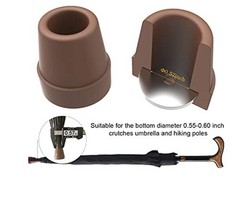 Pack of 2 Rubber Tips Accessories, 9/16″ Rubber End Caps, Replacement for
