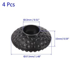 M METERXITY 4 Pack Trekking Poles Mud Baskets – Round Hiking Walking Black