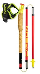LEKI Ultratrail FX ONE trail running carbon poles shark frame hand strap 120 cm