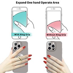 Transparent Clear Phone Ring Grips Holder Kickstand, Finger Ring Gold Ring