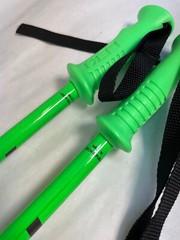 Set of 2 – Leki Rider Junior Kids Black / Green Color Walking Sticks / Trekking