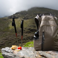 2Pcs Versatile Backpack Strap Holders with Elastic Rope for Hiking and Climbing