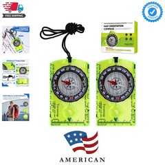 Multifunctional Waterproof Orienteering Compass Mini Portable Survival Compas…