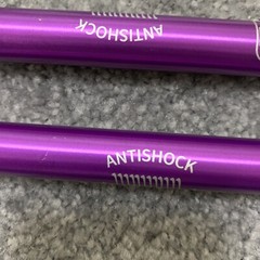 The Fit Life AntiShock Trekking Poles Aluminum Adjustable 26-53” Purple Black 5p