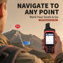 A6 Handheld GPS for Hiking, Rugged Waterproof GPS Navigator Track Navigation
