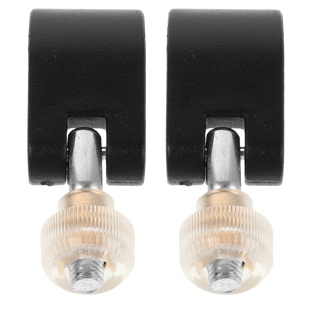 2Pcs Reusable Nylon Hiking Pole Lock Nuts Black with Antiloosening Design