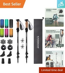 Lightweight 7075 Aluminum Nordic Walking Sticks – Retractable Trekking Poles