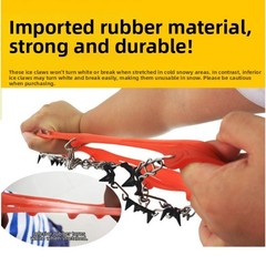 For Outdoor 18 Tooth Stainless Steel Crampons for Hiking Ice Climbing Safety