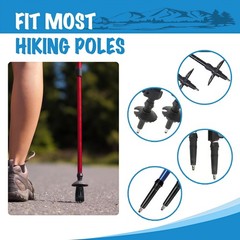 Durable Replacement Trekking Pole Tips, Universal Anti-Slip Walking Stick Tip…