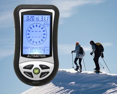 8 in 1 Electronic Digital Compass Altimeter Barometer Thermometer Clock Calendar