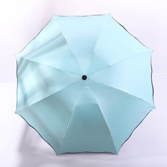 Water Activated Umbrella with Floral Patterns for UV Protection and Rain Safety