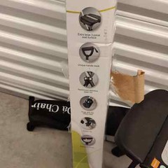 STEP2GOLD Ta-Da Chair Series 2, Portable Trekking Hiking Pole in Black, 32″