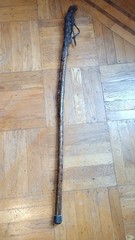Primitive Natural Form Rustic Burl Wooden Trekking Walking Stick Cane 43.5 inch