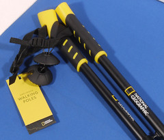 PRL) NATIONAL GEOGRAPHIC ANTI-SHOCK WALKING POLES BASTONI DA PASSEGGIO ANTIURTO