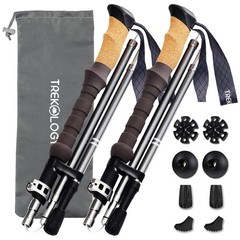 Trek-Z Cork Grip Trekking Poles – Lightweight & Adjustable