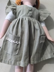 Porcelain Doll 15.5in NJSF Red Hair Character Face Costume Outfit