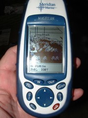 Magellan Meridian Marine with Accessories and Map