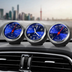 Removable Car Dashboard Panel Clocks + Thermometer + Hygrometer 3 in 1 Set Motor