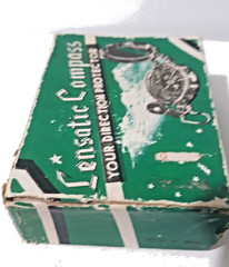 Vintage Lensatic Engineers Compass Japan With Original Box Pouch Instructions