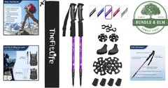 Travel-Friendly Trekking Poles, Extends to 51.2 Inches, Collapses to 25.6 Inches