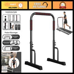 Adjustable Walking Pad Handle Bar – 25.2″ Wide, 31.5-42.5″ Height, Non-Slip, Eas