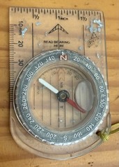 VINTAGE SILVA COMPASS MADE IN SWEDEN As Is LT1