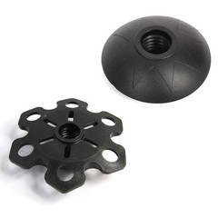 4Pairs Walking Crutch Tips Black Heavy Duty Rubber Anti Skid for Outdoor Hiking