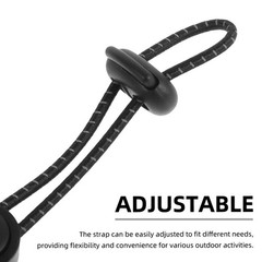 2Pcs Black Elastic Pole Holder Straps for Backpack and Trekking Pole Securing