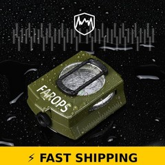 FAROPS Military Lensatic Sighting Compass – Army Green