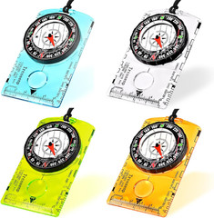 Multifunctional Waterproof Orienteering Compass Mini Portable Survival Compass f