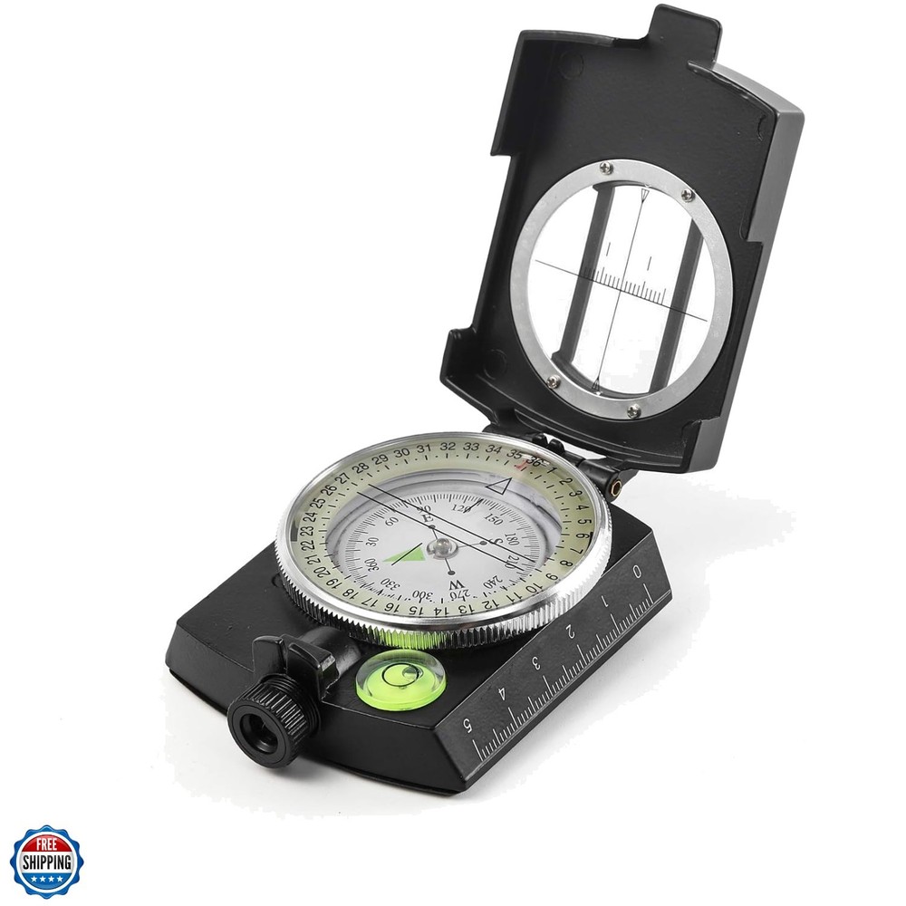 Multifunctional Tactical Survival Military Compass with Lanyard & Pouch | Wat…