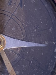 VINTAGE COMPASS MADE OF BRASS AND GLASS w OCK MECHANISM – GERMANY OR FRANCE