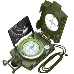 Proster IP65 Compass Hiking Survival – Lensatic Sighting Armygreen