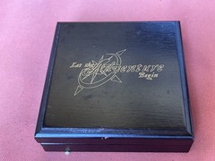 Vintage 3.5” Compass in Wood Box Let The Adventure Begin