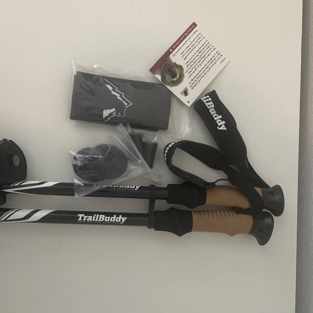 TrailBuddy Trekking – Adjustable Hiking Poles for Backpacking Gear
