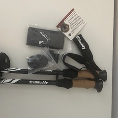 TrailBuddy Trekking – Adjustable Hiking Poles for Backpacking Gear