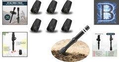 6-Pack Trekking Pole Tips – Rubber Protectors for Enhanced Grip & Stability