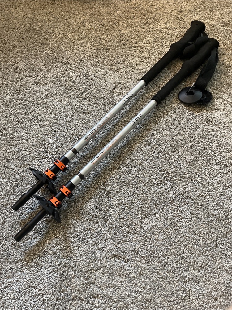 Pair Of 2 LL Bean Winter Walker Walking Sticks Trekking Pole