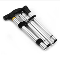 Telescopic Walking Stick Folding Aluminium for Hiking & Trekking Lightweight