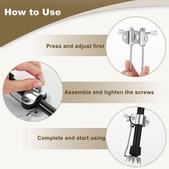 Ice Cane Tip Attachment – 5 Prong Retractable Folding Grip for Walking Sticks…